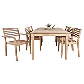 Sunfun Mesa de jardín Nour (L x An x Al: 200 x 100 x 76 cm, Madera de acacia, Natural) | BAUHAUS