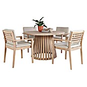 Sunfun Mesa de jardín Nour (Ø x Al: 120 x 74 cm, Madera de acacia, Natural) | BAUHAUS