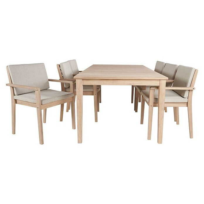 Sunfun Mesa de jardín Nour (L x An x Al: 200 x 100 x 76 cm, Madera de acacia, Natural) | BAUHAUS
