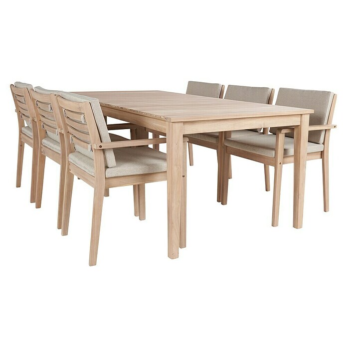 Sunfun Mesa de jardín Nour (L x An x Al: 200 x 100 x 76 cm, Madera de acacia, Natural) | BAUHAUS
