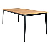 Sunfun Mesa de jardín Greta (L x An x Al: 200 x 100 x 75 cm, Acero/Teca, Antracita/Natural) | BAUHAUS