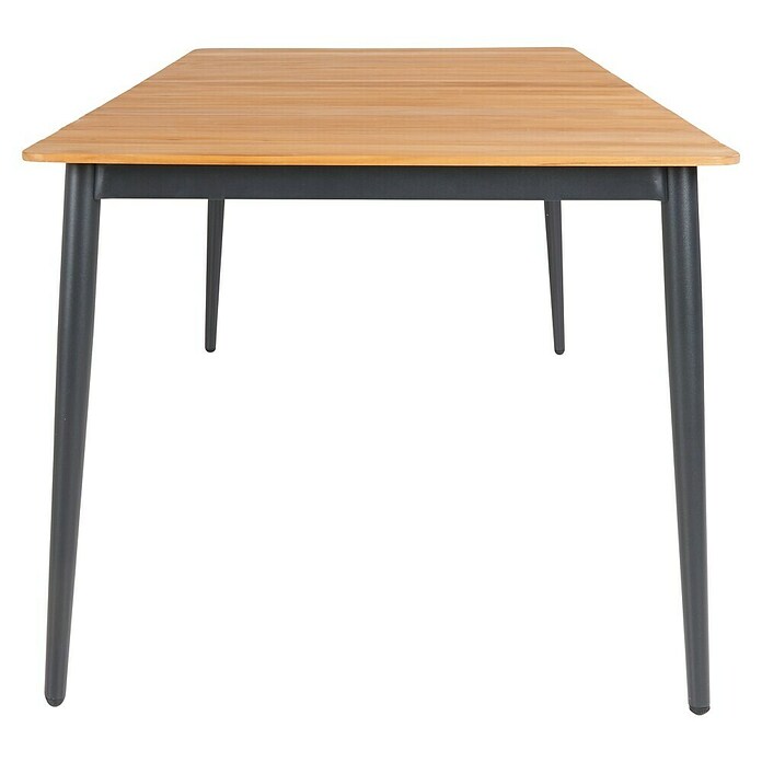 Sunfun Mesa de jardín Greta (L x An x Al: 200 x 100 x 75 cm, Acero/Teca, Antracita/Natural) | BAUHAUS
