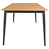 Sunfun Mesa de jardín Greta (L x An x Al: 200 x 100 x 75 cm, Acero/Teca, Antracita/Natural) | BAUHAUS