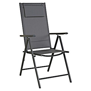 Sillón de jardín Donavan (An x Pr x Al: 72 x 55 x 107 cm, Antracita)