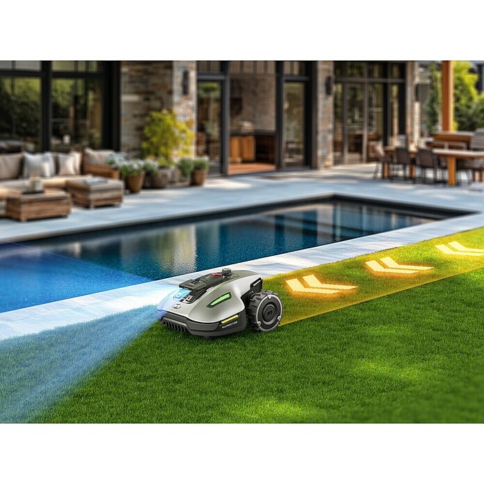 Mammotion Mähroboter Yuka Mini 600 (600 m², Schnittbreite: 190 mm, Kamera-gestützte Navigation, RTK) | BAUHAUS
