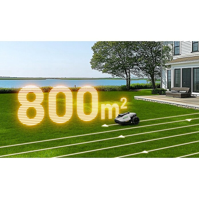 Mammotion Robotska kosilica Yuka Mini 800  (800 m², Širina reza: 190 mm, Satelitska navigacija, RTK) | BAUHAUS