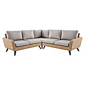 Sofá esquinero Royal (Beige, L x An x Al: 234 x 234 x 75 cm, Ratán sintético/Aluminio) | BAUHAUS