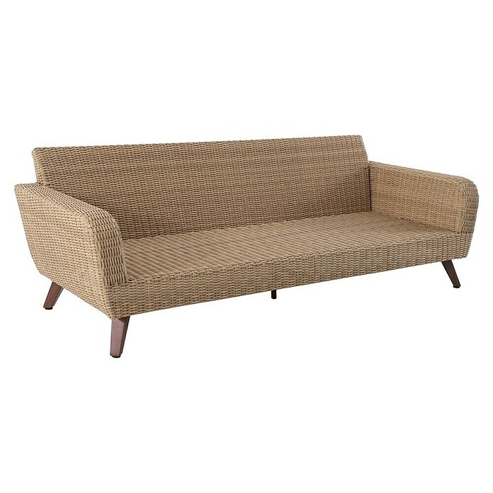 Sofá de conjunto Royal Riviera (Beige, L x An x Al: 224 x 89 x 75 cm, Ratán sintético/Aluminio) | BAUHAUS