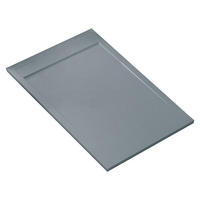 Plato de ducha aligerado Volga (L x An: 80 x 130 cm, Carga mineral, Cemento) | BAUHAUS