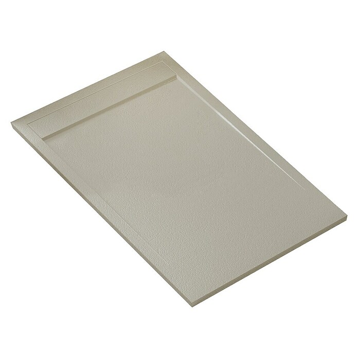 Plato de ducha aligerado Volga (L x An: 80 x 150 cm, Carga mineral, Arena) | BAUHAUS