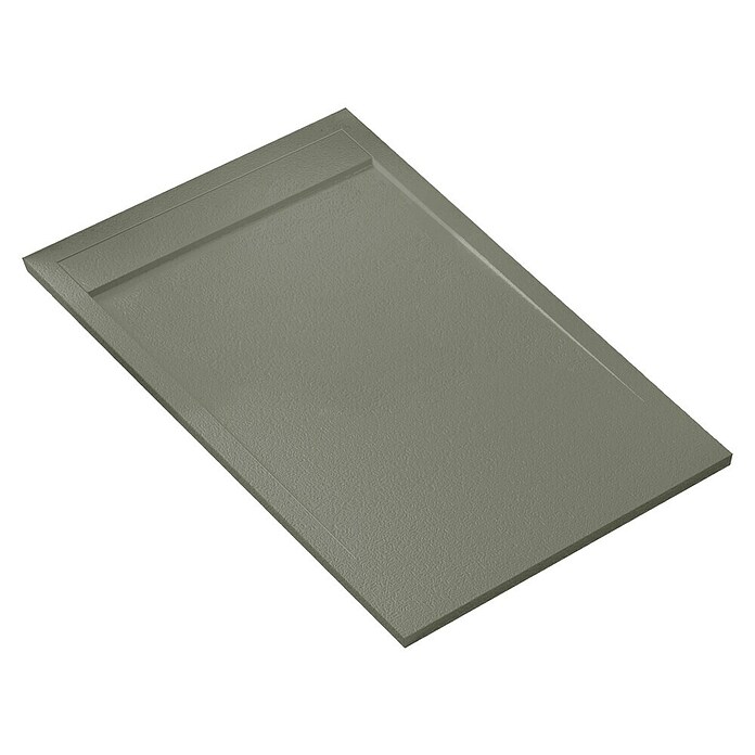 Plato de ducha aligerado Volga (L x An: 80 x 130 cm, Carga mineral, Piedra) | BAUHAUS