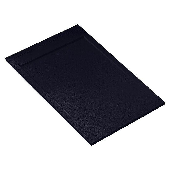 Plato de ducha aligerado Volga (L x An: 90 x 160 cm, Carga mineral, Negro) | BAUHAUS