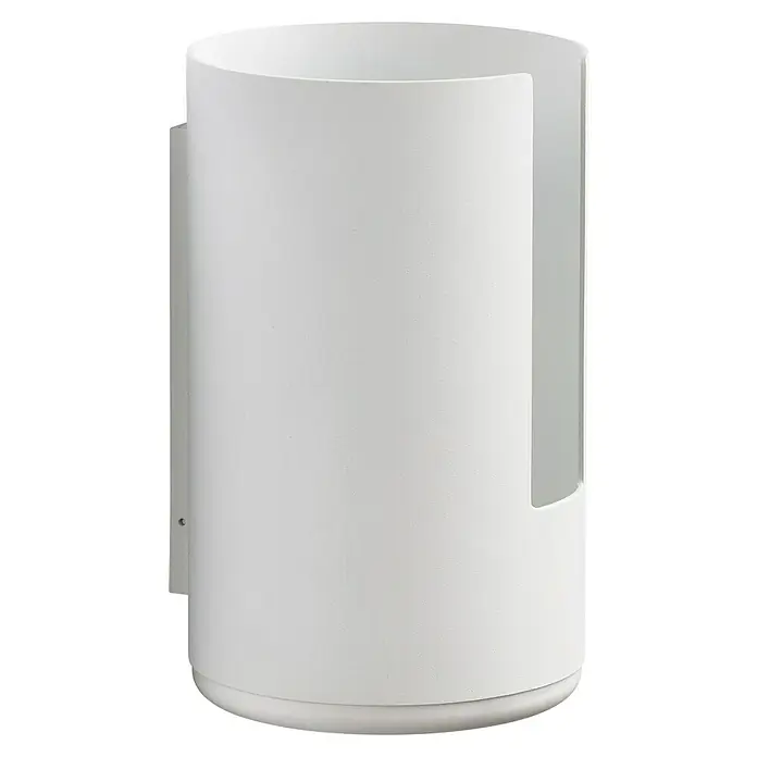 Zone Denmark Toilettenpapierhalter RIM - White, 13,2 cm - Die schlichte, weiße Wandleuchte sorgt für ein modernes Ambiente und eine angenehme Beleuchtung im Raum. Zeitloses Design für jeden Raum.