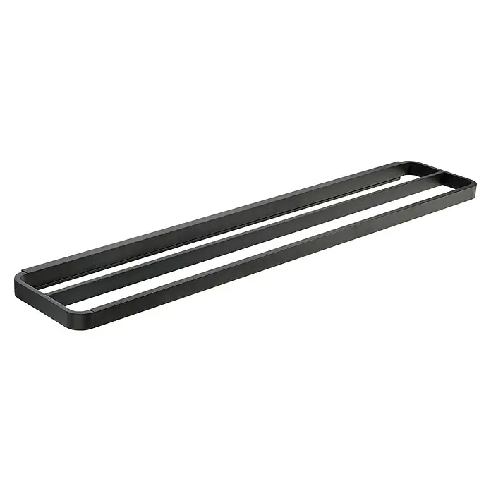 Zone Denmark Handtuchhalter RIM - Schwarz, Länge: 70 cm, Breite: 12,5 cm - Schwarzes Pedalboard mit zwei Schlitzen zur Organisation von Effektpedalen, gefertigt aus robustem Material. Ideal für Gitarristen und Bassisten.