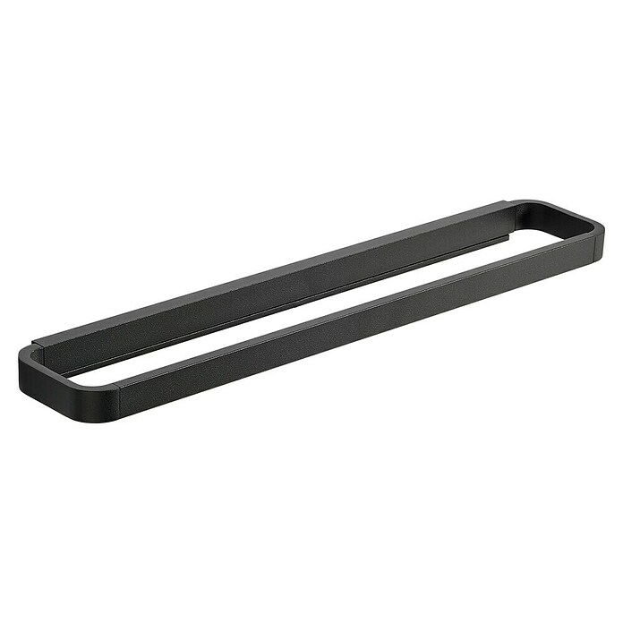 Zone Denmark Toallero de barra (Negro, Mate, Largo: 44 cm) | BAUHAUS