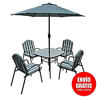 Set de muebles de jardín Dakota (6 pzs., Antracita)