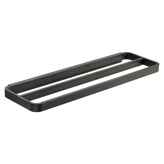 Zone Denmark Toallero de barra (Negro, Largo: 44 cm, Ancho: 12,5 cm) | BAUHAUS