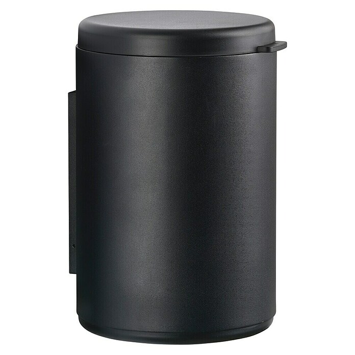Zone Denmark Cubo de basura de baño Rim (3,3 l, Aluminio, Negro) | BAUHAUS