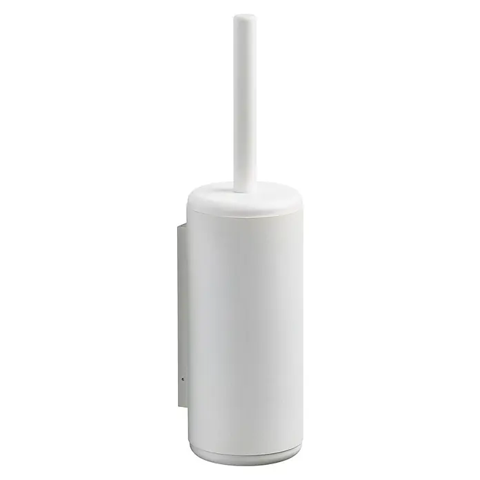 Zone Denmark WC-Bürstengarnitur RIM - ABS-Kunststoff, White, 10,5 cm - Ein schlanker, weißer Toilettenbürstenhalter mit Bürste. Ideal für jedes Badezimmer, stilvoll und funktional.