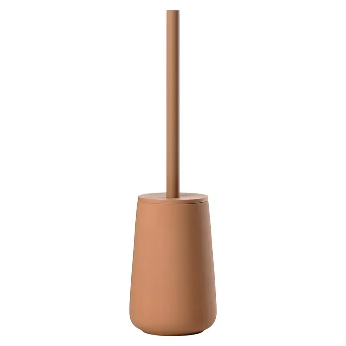 Zone Denmark Nova One WC-Bürstengarnitur - ABS-Kunststoff, Mandarine - Eine Terrakotta-Toilettenbürste mit Halter, die ein schlichtes und modernes Design für jedes Badezimmer bietet.