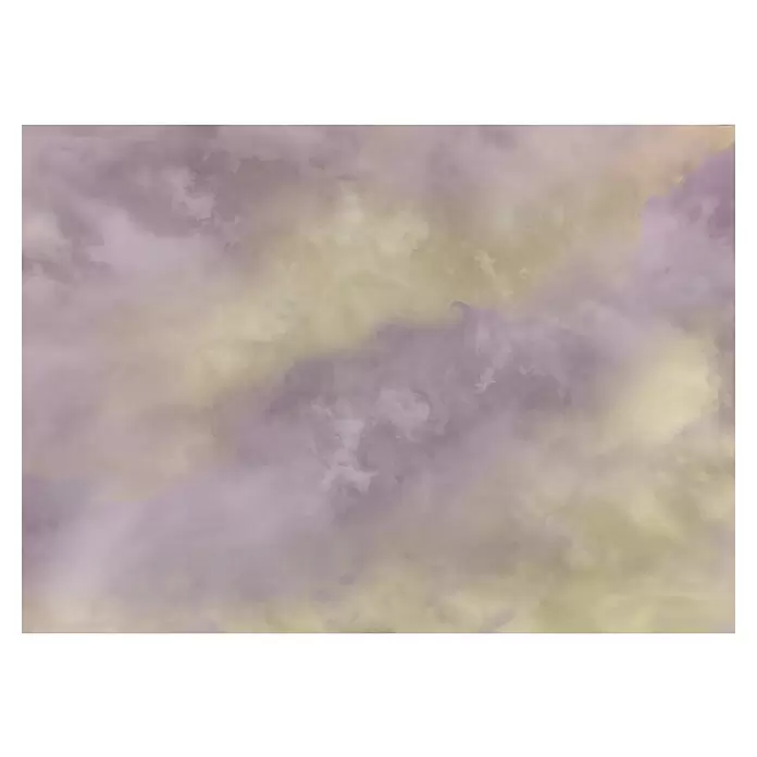 Komar Flair Fototapete Lavender Clouds - B x H: 350 x 250 cm, Vlies - Abstraktes Wolkenmuster in sanften Lila- und Gelbtönen.