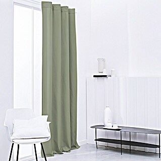 Thermovorhang (B x H: 140 x 240 cm, 100 % Polyester, Salbei)