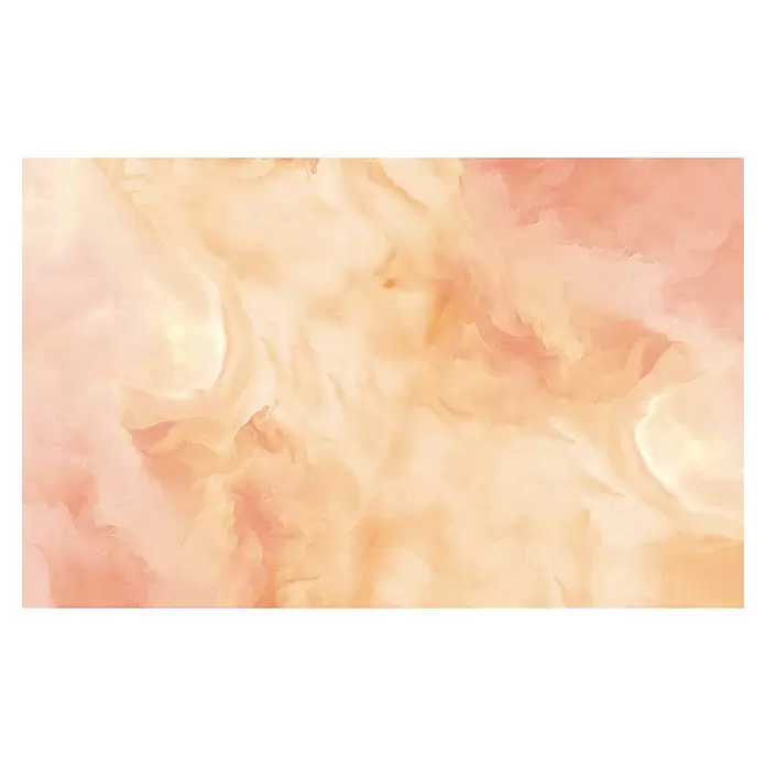 Komar Flair Fototapete Candy Peach - B x H: 400 x 250 cm, Vlies - Wirbelndes abstraktes Hintergrundmuster in Pfirsich und Orange.