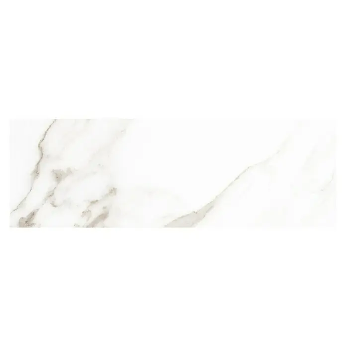 Halcón Revestimiento de pared Imperium - 30 x 90 cm, Oro, Brillante - Elegante baldosa de mármol con delicadas vetas grises, ideal para interiores elegantes. Su superficie pulida añade un toque de lujo a cualquier estancia.