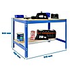 Simonrack Simonwork Banco de trabajo BT0 (L x An: 76 x 91 cm, Altura de trabajo: 84,2 cm, Carga soportada: 650 kg, Azul) | BAUHAUS