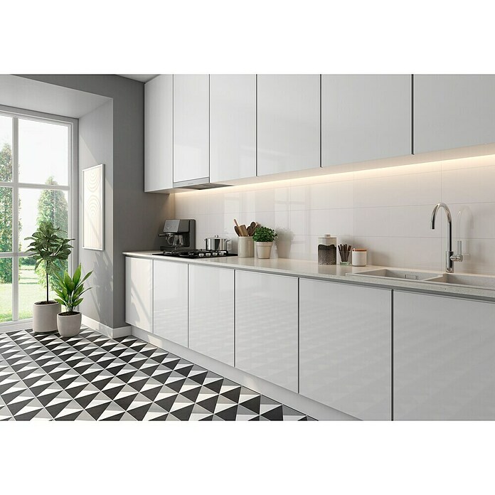 Revestimiento de pared Calypso (30 x 90 cm, Blanco, Brillante, Rectificado) | BAUHAUS