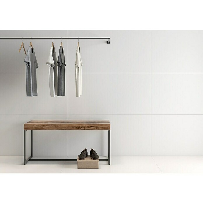 Pavimento porcelánico Fresh (60 x 120 cm, Blanco, Mate, Rectificado) | BAUHAUS