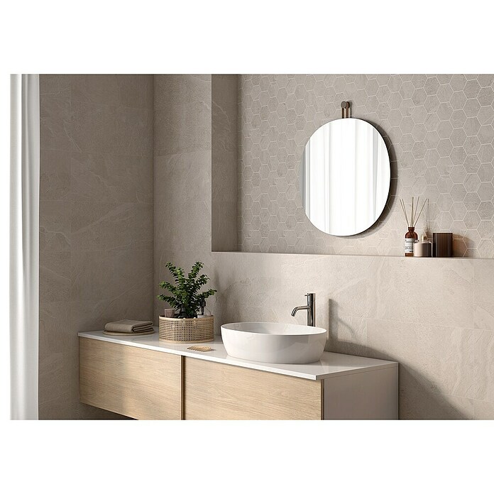Pavimento porcelánico Aura (37 x 75,5 cm, Light, Mate) | BAUHAUS