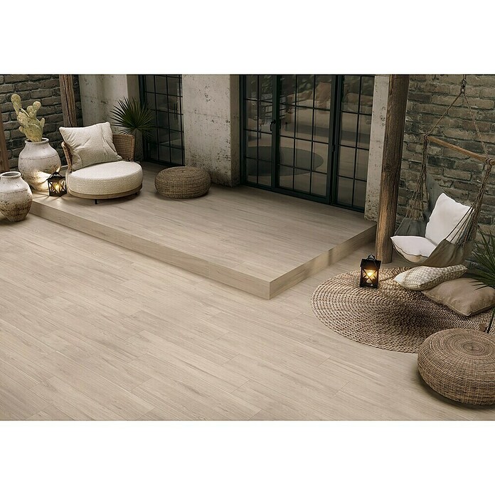 Pavimento porcelánico Nook (23,3 x 120 cm, Gris) | BAUHAUS