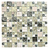 Mosaikfliese Crystal Mix XIC K1452 (30,5 x 30,5 cm, Grau/Grün, Glänzend)