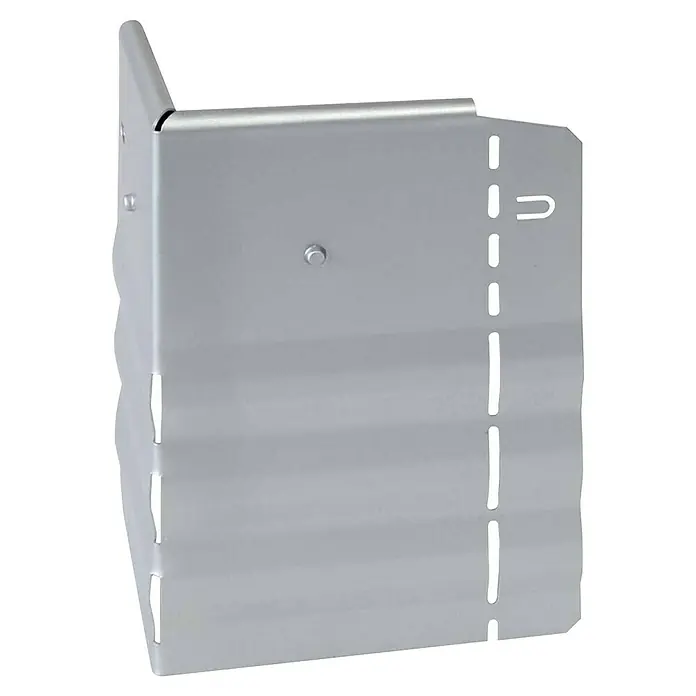 Bellissa Eckverbinder Pro - 13 x 10 x 20 cm, Silbergrau - Metallschutzvorrichtung mit Schlitzen und Befestigungspunkten, ideal zum Schutz empfindlicher Geräte vor Beschädigungen.