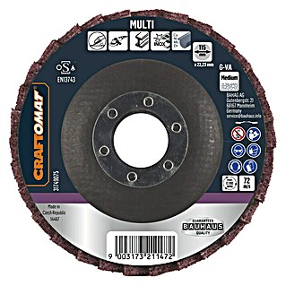 Craftomat Fächerscheibe G-VA Medium (Durchmesser Scheibe: 115 mm)