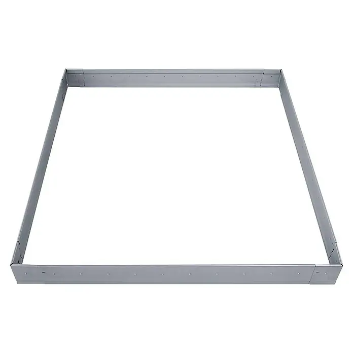 Bellissa Eckverbinder Pro - 13 x 10 x 13 cm, Silbergrau - Metallstruktur mit Lamellen. Die silberne Rahmenkonstruktion ist robust und bietet vielfältige Einsatzmöglichkeiten.