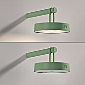 Just Light Aplique de pared con batería Arma (12,8 x 19 x 8,7 cm, Verde, Blanco cálido, 15 W, IP44) | BAUHAUS