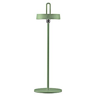 Paul Neuhaus Lámpara de sobremesa a batería LED Amag (1,5 W, L x An x Al: 15 x 15 x 47,2 cm, Blanco cálido, Verde)