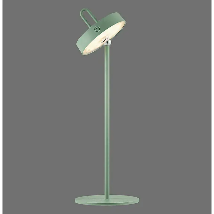 Paul Neuhaus Lámpara de sobremesa LED Amag - 1,5 W, L x An x Al: 15 x 15 x 47,2 cm, Verde, Blanco cálido - Elegante lámpara de pie verde con cabezal ajustable. Ideal para salones u oficinas, proporciona una luz agradable y un elemento decorativo elegante.