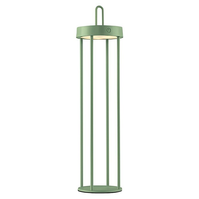 Paul Neuhaus Lámpara de sobremesa a batería Anselm (1,5 W, Ø x Al: 12,8 x 50,4 cm, Verde, Blanco cálido) | BAUHAUS