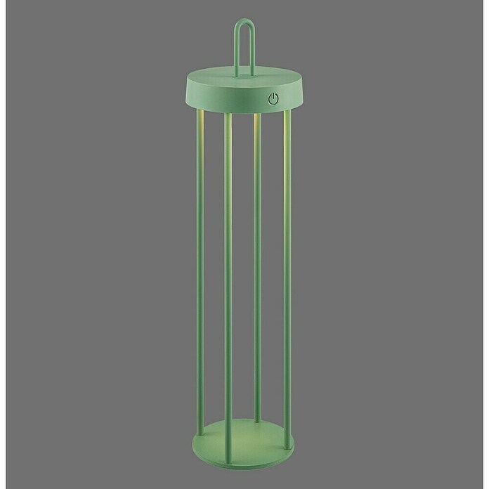 Paul Neuhaus Lámpara de sobremesa a batería Anselm (1,5 W, Ø x Al: 12,8 x 50,4 cm, Verde, Blanco cálido) | BAUHAUS