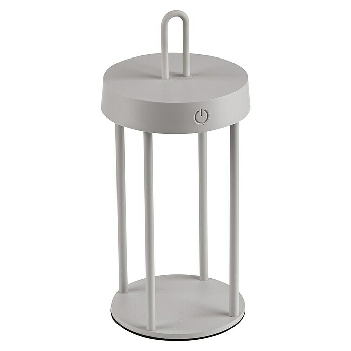 Paul Neuhaus Lámpara de sobremesa a batería Anselm (1 W, Gris, Blanco cálido) | BAUHAUS