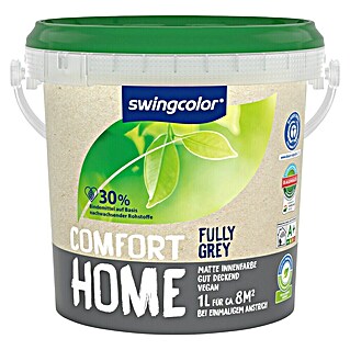 swingcolor Muurverf Comfort Home (Fully Grey, Extra mat, 1 l, Bevat geen conserveringsmiddelen)