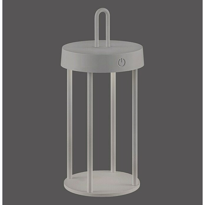 Paul Neuhaus Lámpara de sobremesa a batería Anselm (1 W, Gris, Blanco cálido) | BAUHAUS