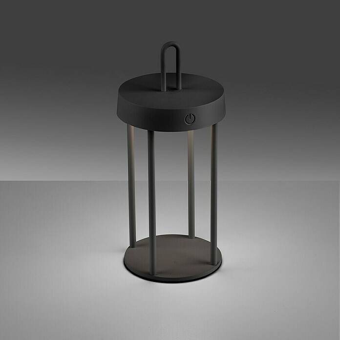 Paul Neuhaus Lámpara de sobremesa a batería Anselm (1 W, Negro, Blanco cálido) | BAUHAUS