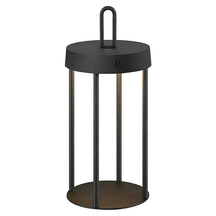 Paul Neuhaus Lámpara de sobremesa a batería Anselm (1 W, Negro, Blanco cálido) | BAUHAUS
