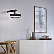 Just Light Aplique de pared con batería Arma (12,8 x 19 x 8,7 cm, Negro, Blanco cálido, 15 W, IP44) | BAUHAUS