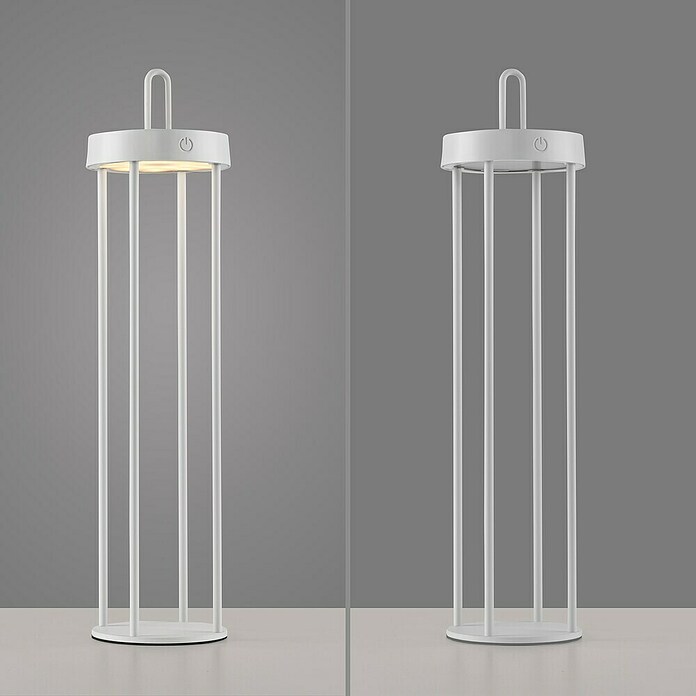 Paul Neuhaus Lámpara de sobremesa a batería Anselm (1,5 W, Blanco, Blanco cálido) | BAUHAUS