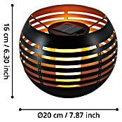 Eglo Lámpara de sobremesa solar Z_ Solar (12 W, Negro) | BAUHAUS
